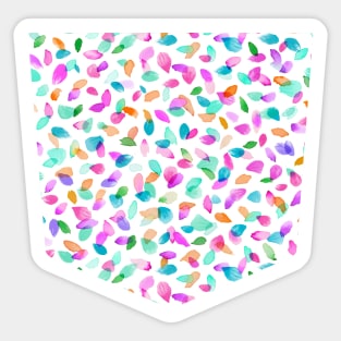 Pocket - Minimal Flower Petals Pink Sticker